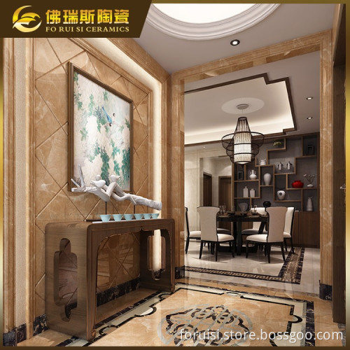 Non slip ceramic floor tile polished faux marble tile for bedroom